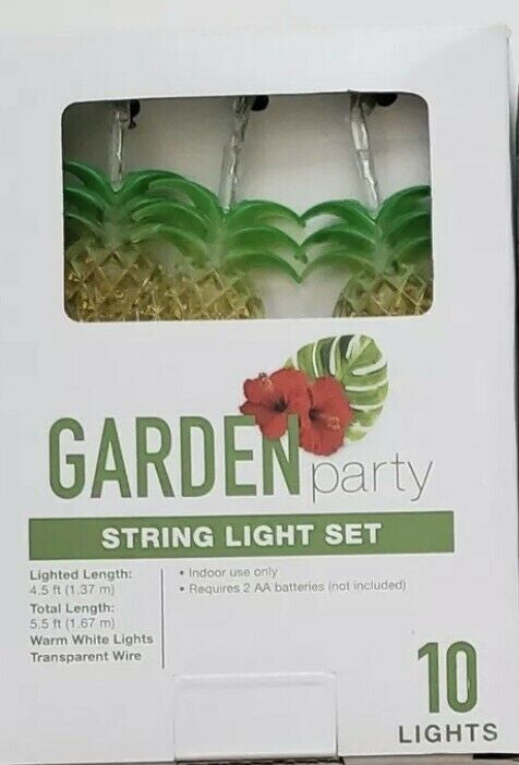Garden Party String Light Set - Pineapples 10 lights