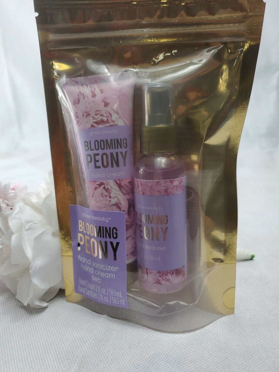 Blooming Peony Gift Set Hand Cream Exp 10/2023 Great for Travel