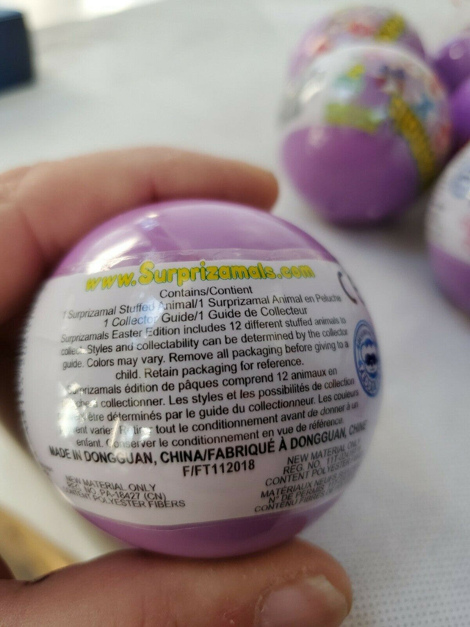 Surprizamals Mini Stuffed Plush Mystery Capsules Ball Series 2 Easter Edition 10