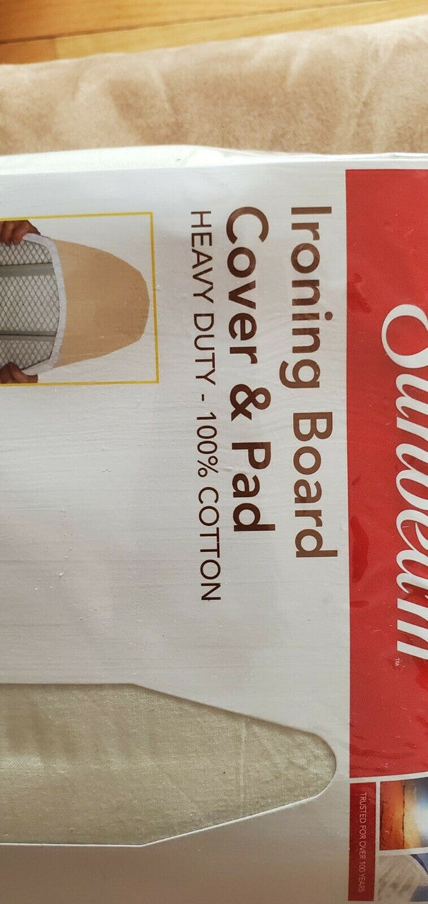 Sunbeam 15" x 54" Scorch Resistant Ironing Iron Board Cover and Pad- IB45095