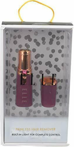 Elle Painless Hair Remover LED Light Portable Compact Raspberry Gold