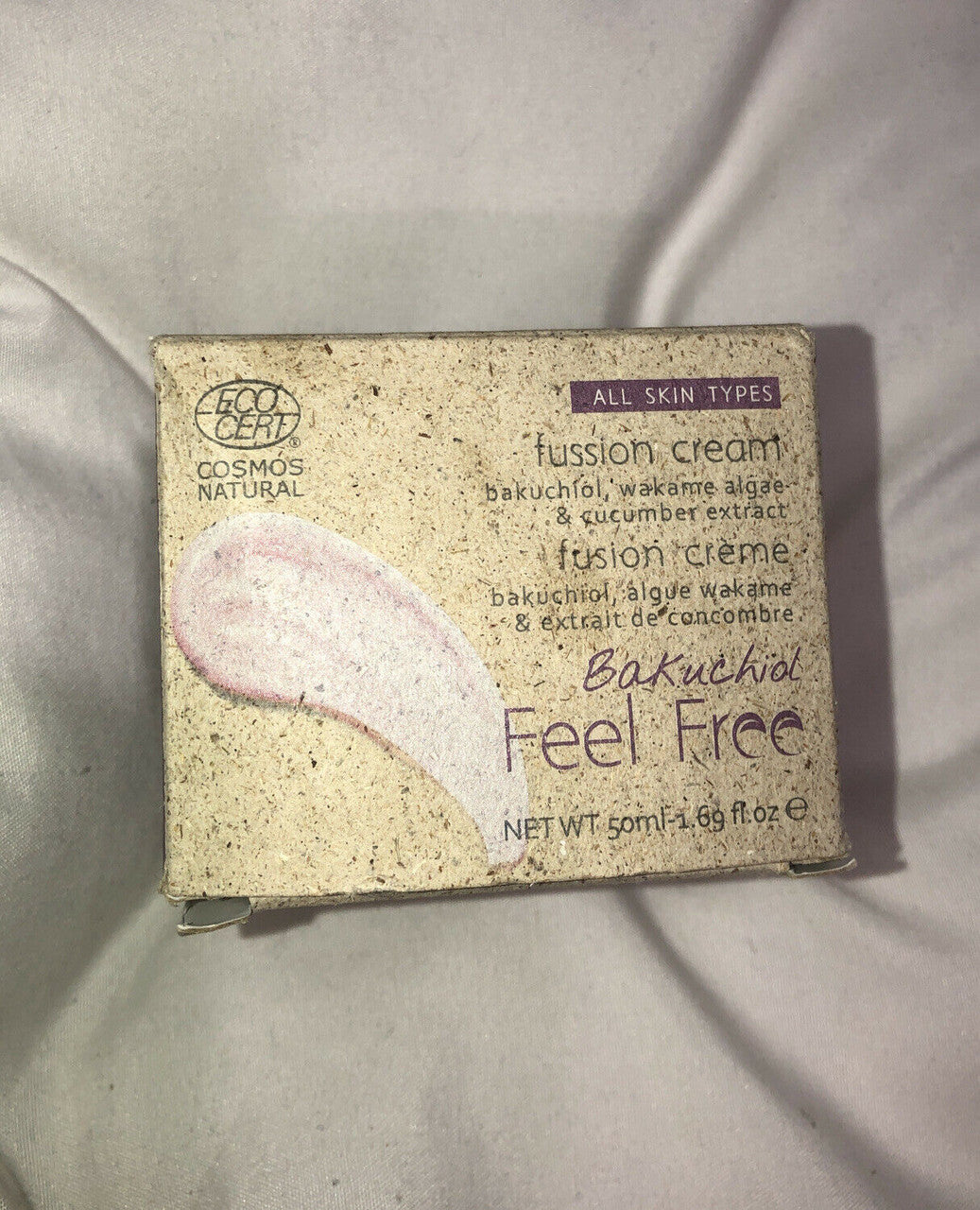 Cosmos Natural Feel Free Fussion Cream All Skin Types 1.69 fl oz exp: 07/24