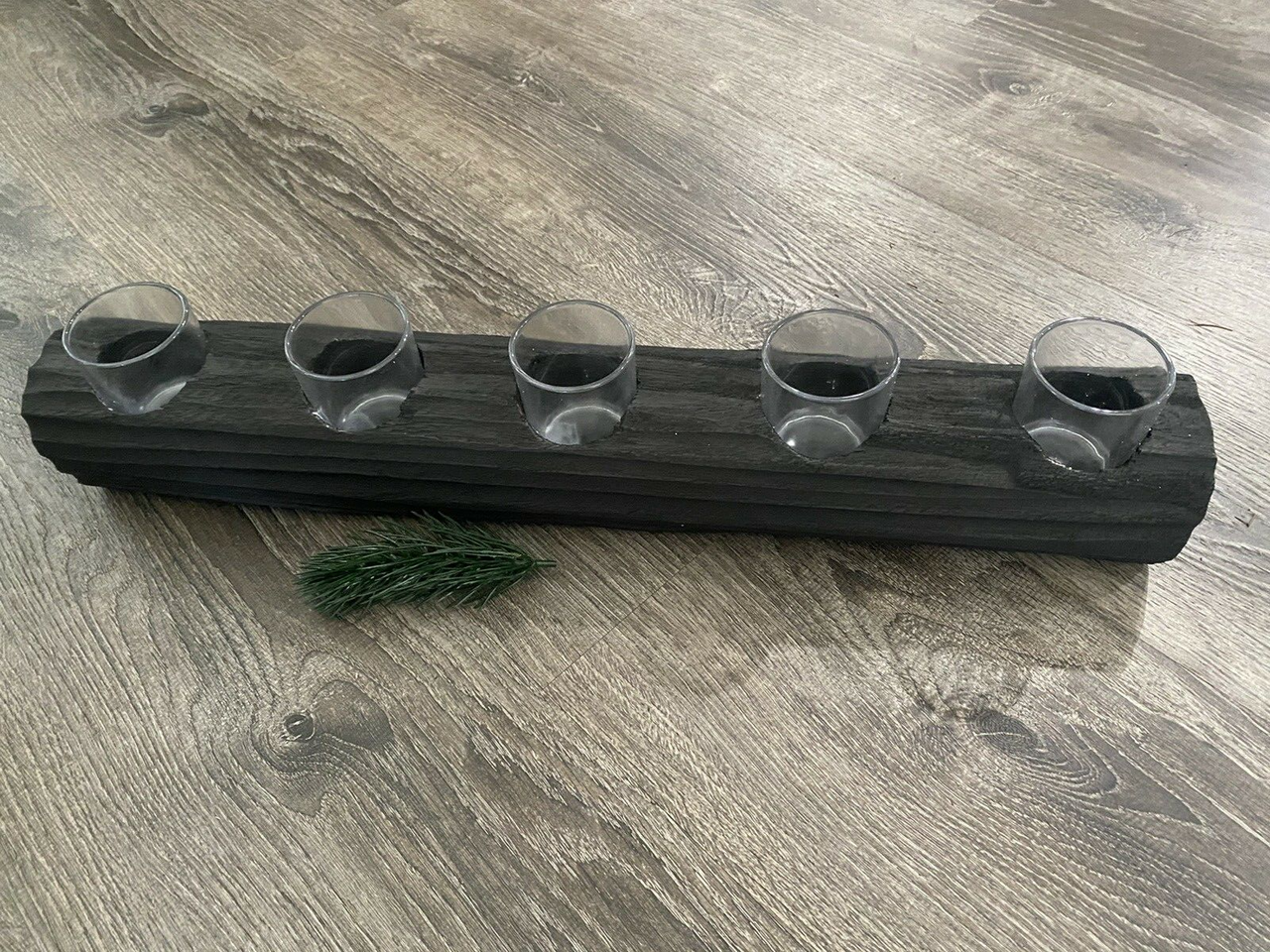 SAGEBROOK HOME 23" Wood Tea Light Holder (5 tea lights)