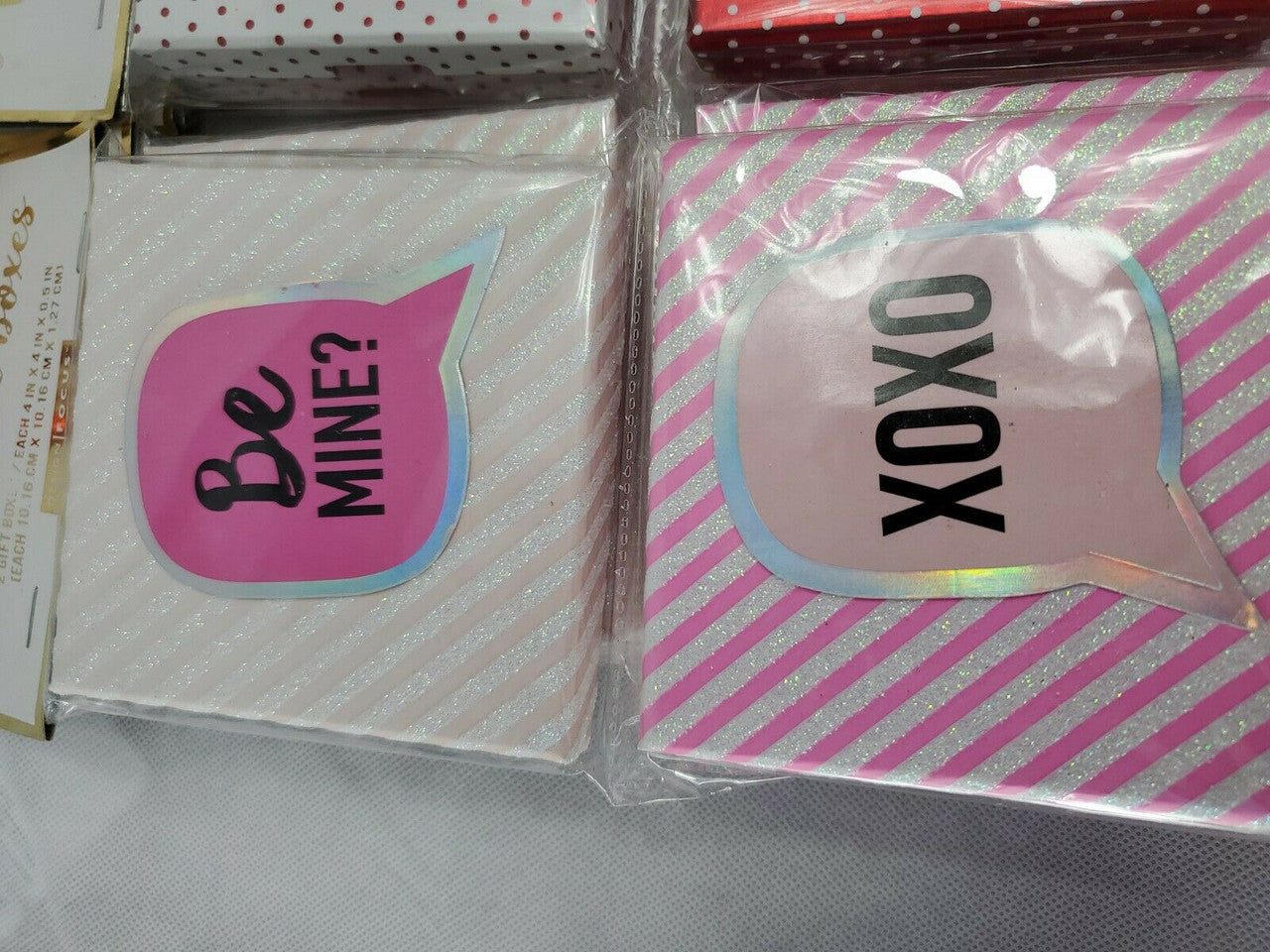 Gift Card Holder Box Lot of 8 for Birthday Valentines Holiday 4in×4in boxes