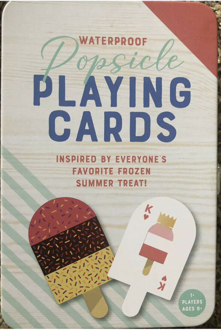 Popsicle Waterproof Playing Cards Professor Puzzle Professor Puzzle Age 6+