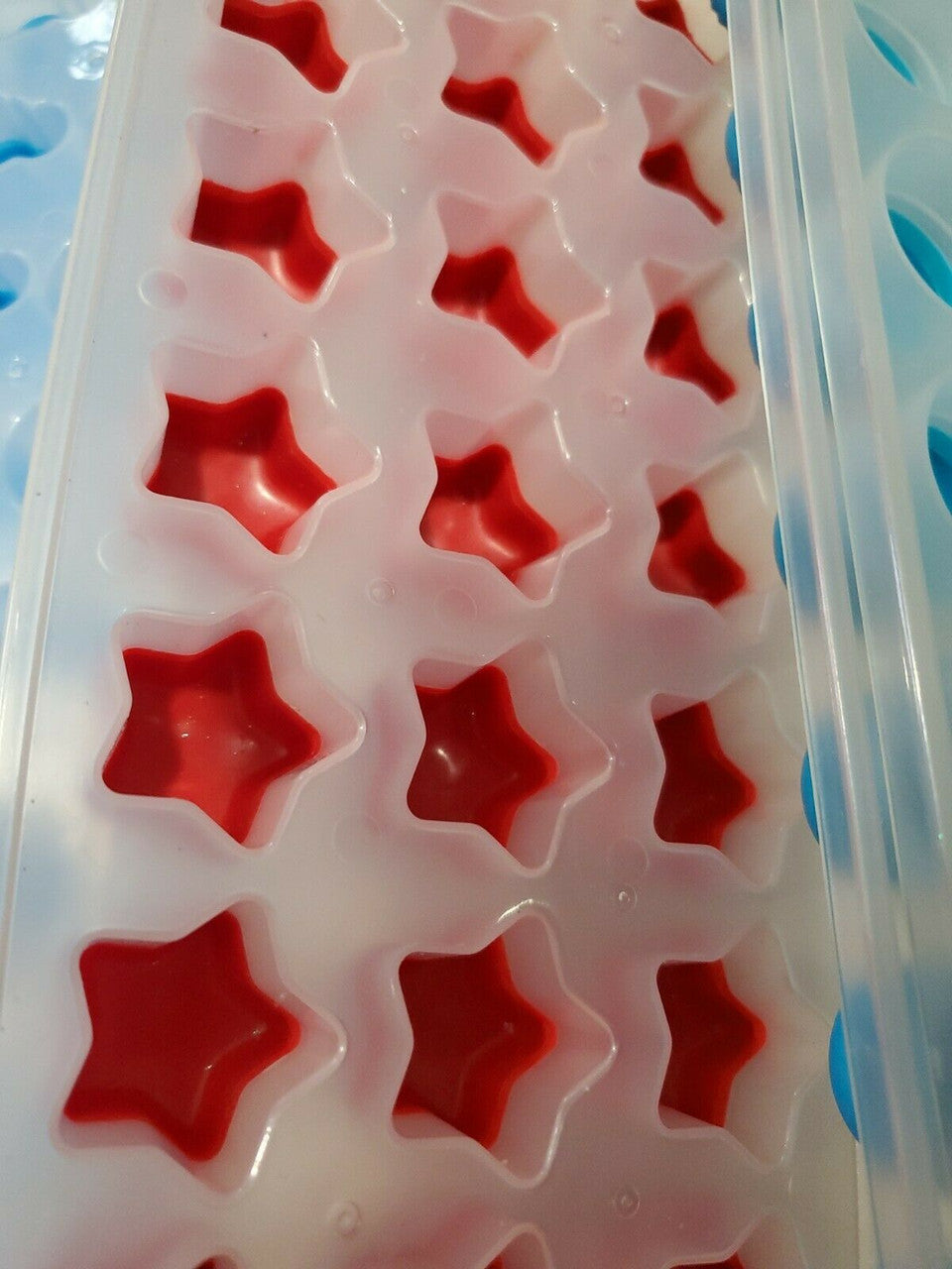 9 pack Silicone Ice Cube Trays Easy Pop Out BPA Free Easy Freeze Snowman Star