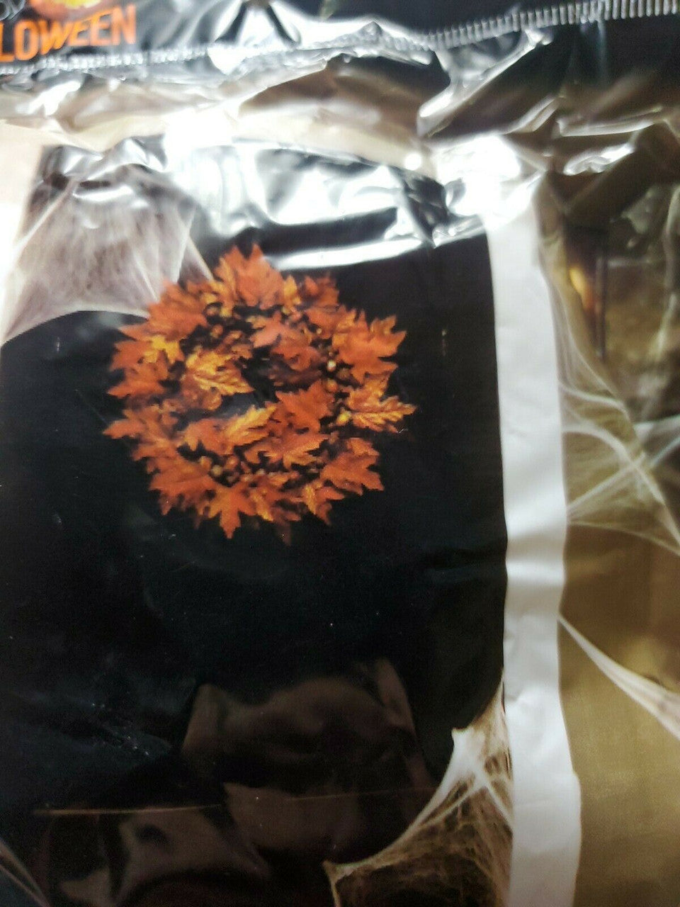 Halloween Spider Web Sticky Decorative White Happy Halloween Lot Of 3 Pack