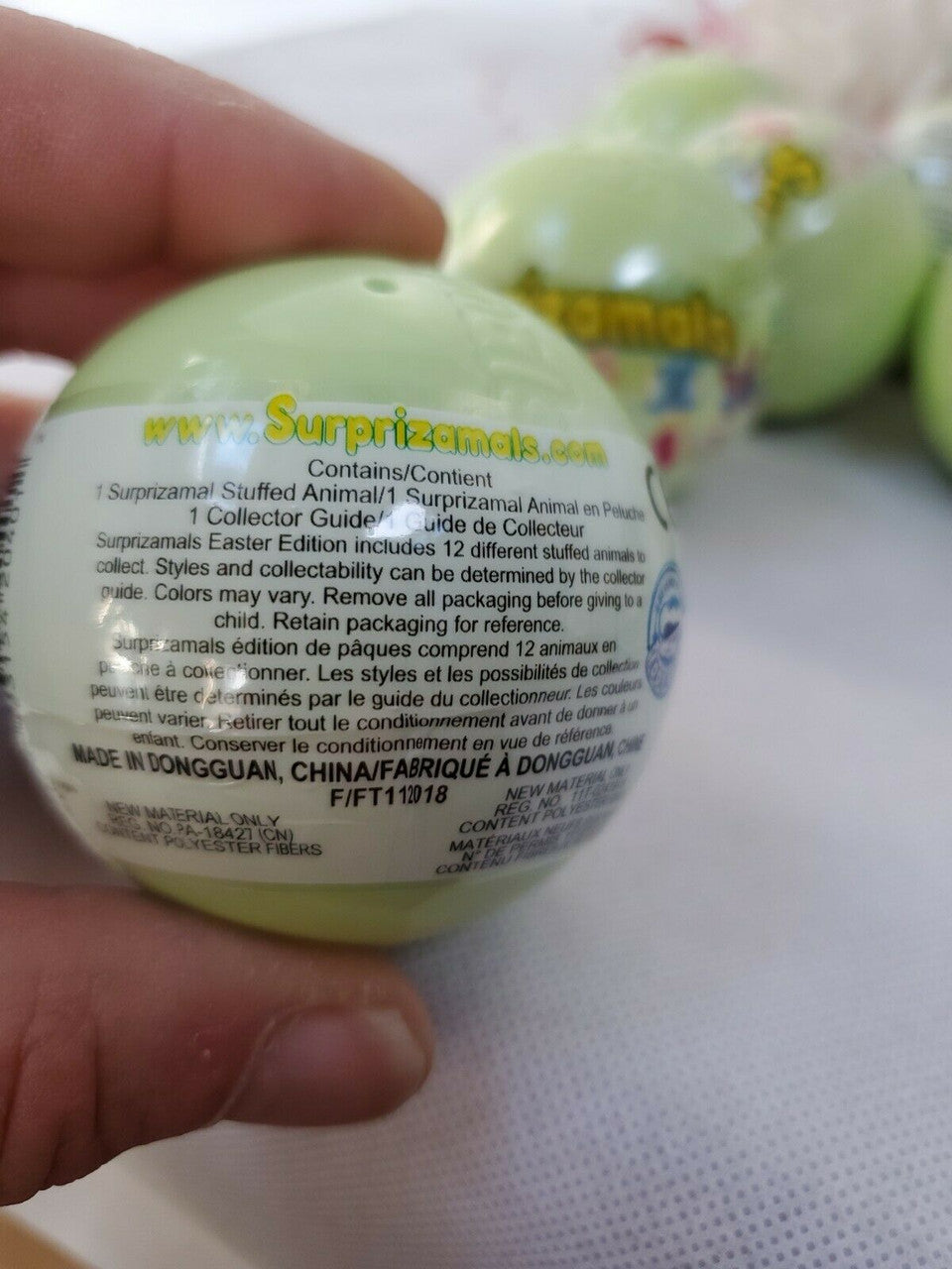 Surprizamals Mini Stuffed Plush Mystery Capsules Ball Series 2 Easter Edition 7