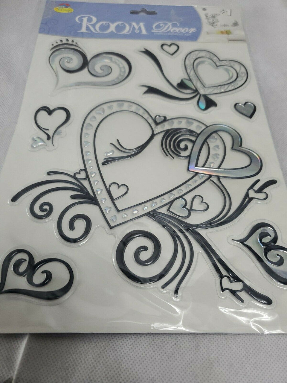 KBI DESIGNS Floral Wall Stickers Room Home Decor Removable LOT OF 3 PACKAGES