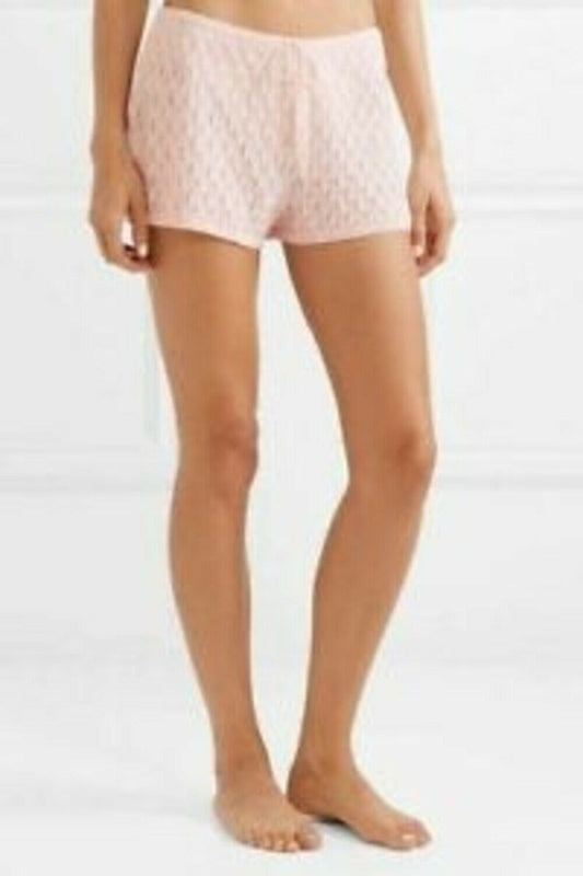 Skin Madison Cashmere Shorts Small Medium Black Pastel Pink Soft Cozy