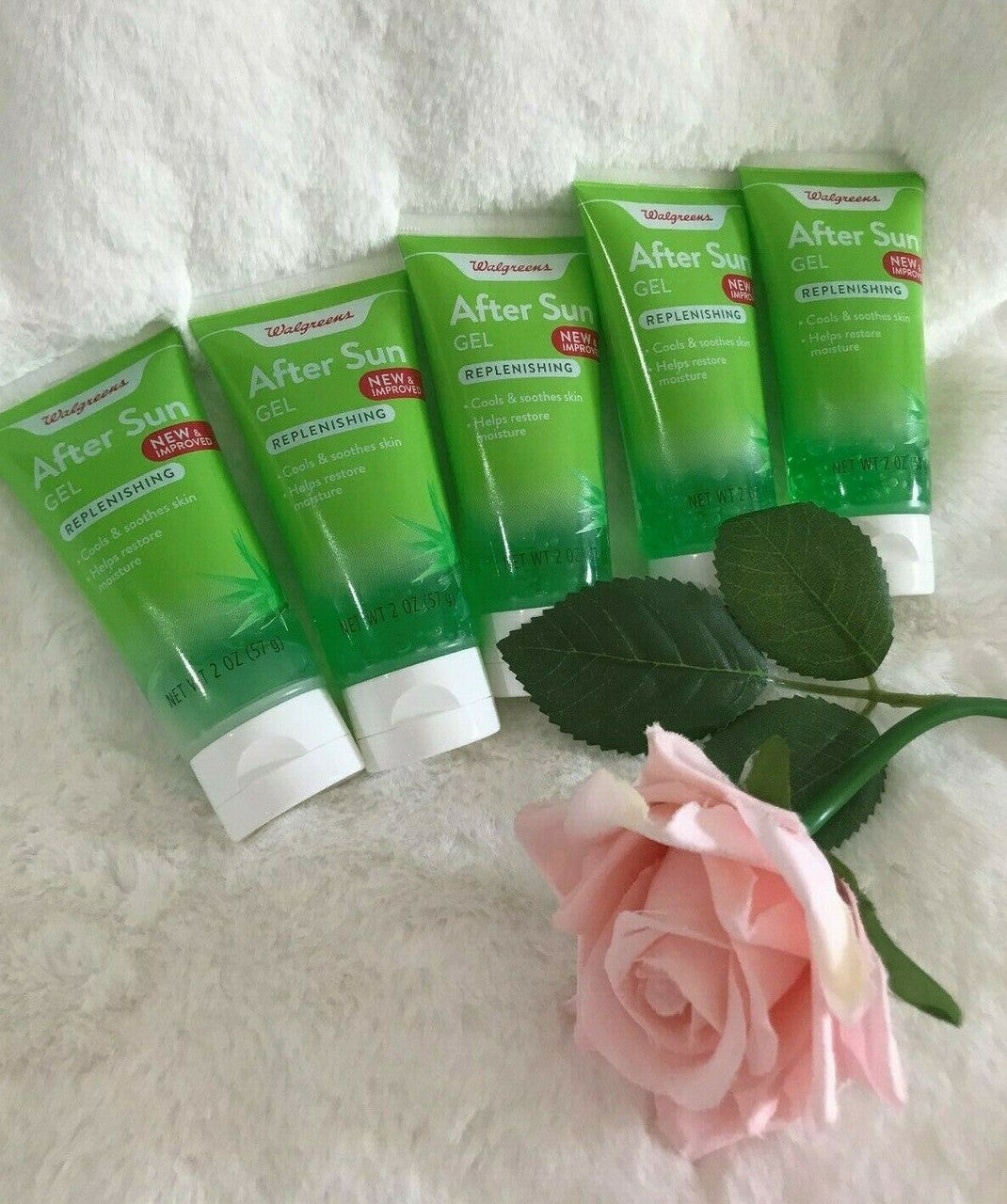 5 pc Aloe Vera Body Gel After Sun Moisturising sun damaged skin Travel Beach