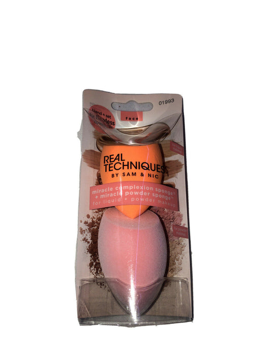 Real Techniques 2 Pack Miracle Complexion Makeup And Blending Sponges