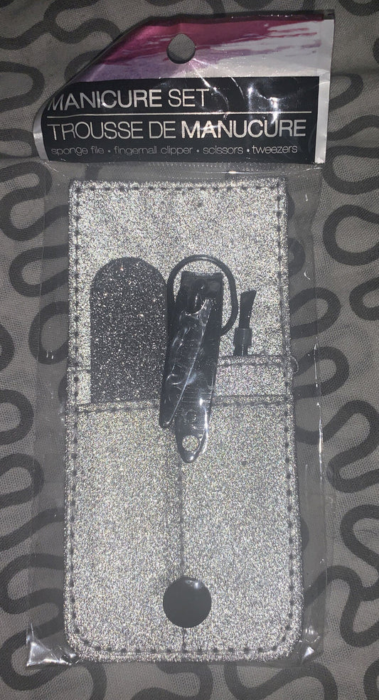 Manicure set Emery Board Fingernail Clipper  Tweezers Trimmer Scissors