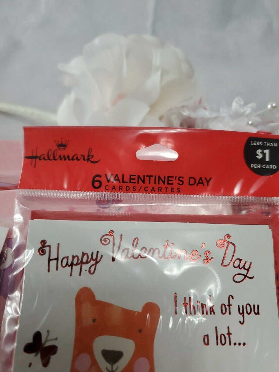 Hallmark Valentine's Day Cards Four Variety Packs (24 Cards)Lot of 4 packages