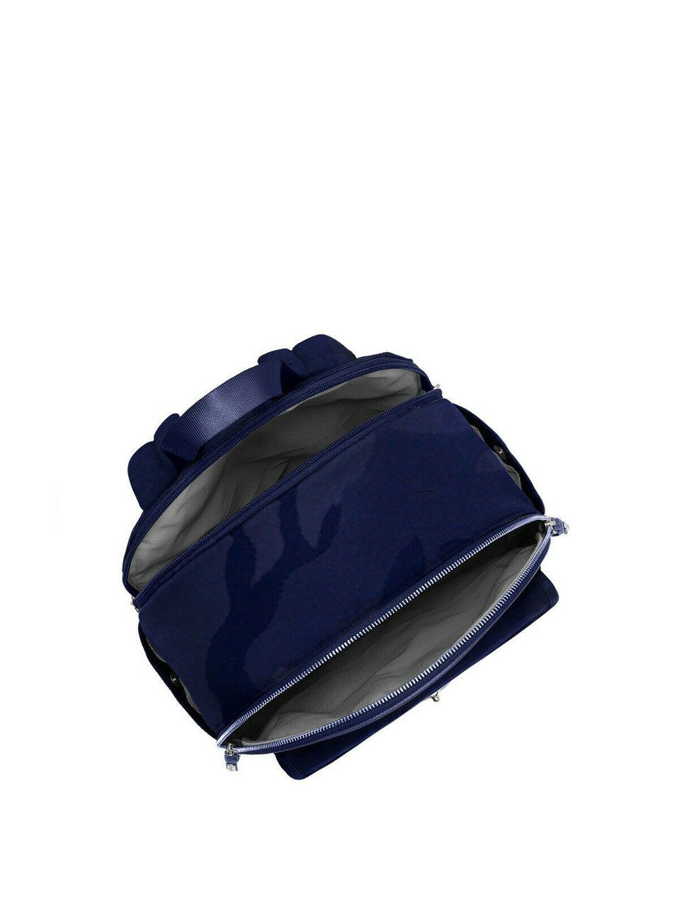 Baggallini Granada Laptop Backpack Blue Camouflage w/ RFID wristlet