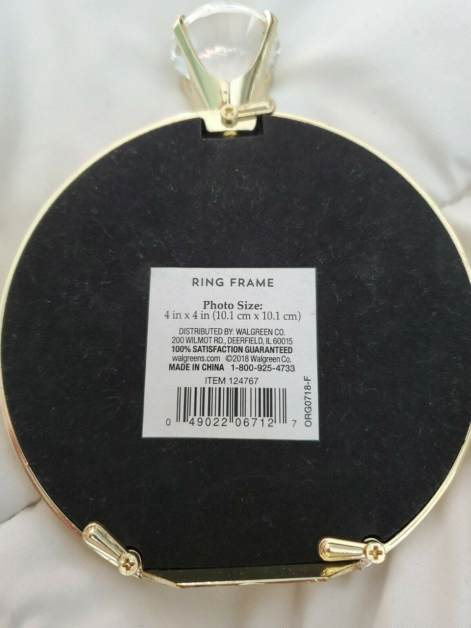 RING PHOTO PICTURE FRAME DISPLAY CHERISHED MEMORIES