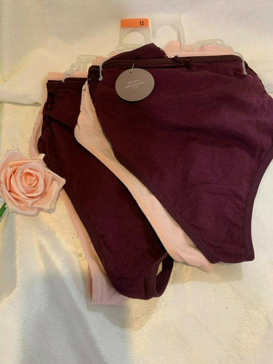 Secret Treasure 2PC Light Pink & Dark Pink Full Fig Thong Size 12 & 13