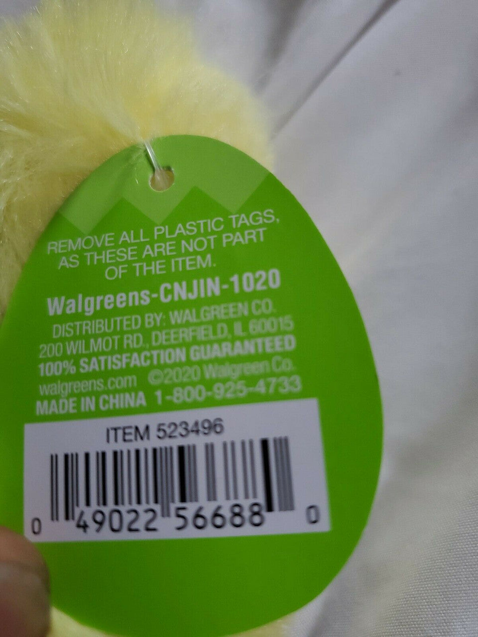 Stuffed Animal FLUFFY DUCK WRAP 3+ 5.5 inches  14 cm Happy