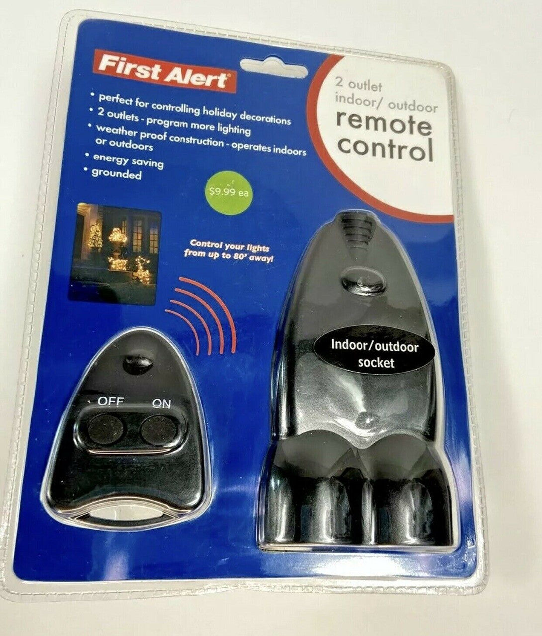 First Alert 2 Outlet Outdoor Remote Control FA200