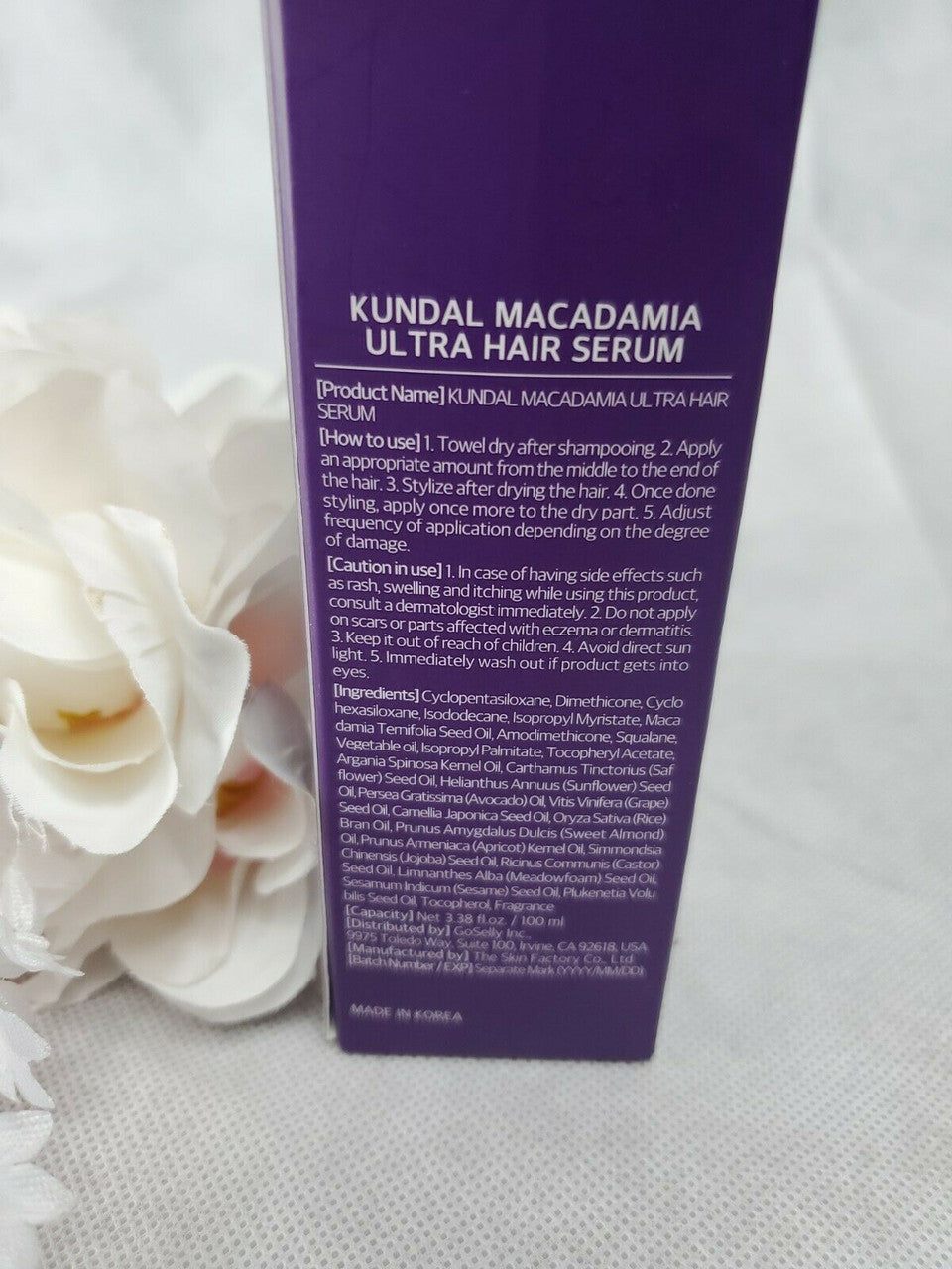 KUNDAL Macadamia Damage Care Solution English Rose 3.38 fl.oz./100ml