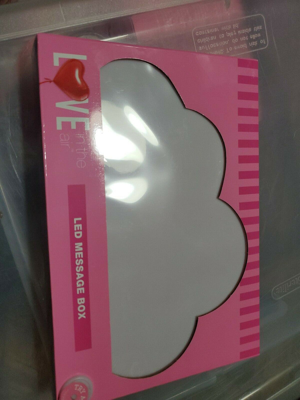 Love In The Air LED Valentine's Day Cloud Message Box w/Dry Erase Marker
