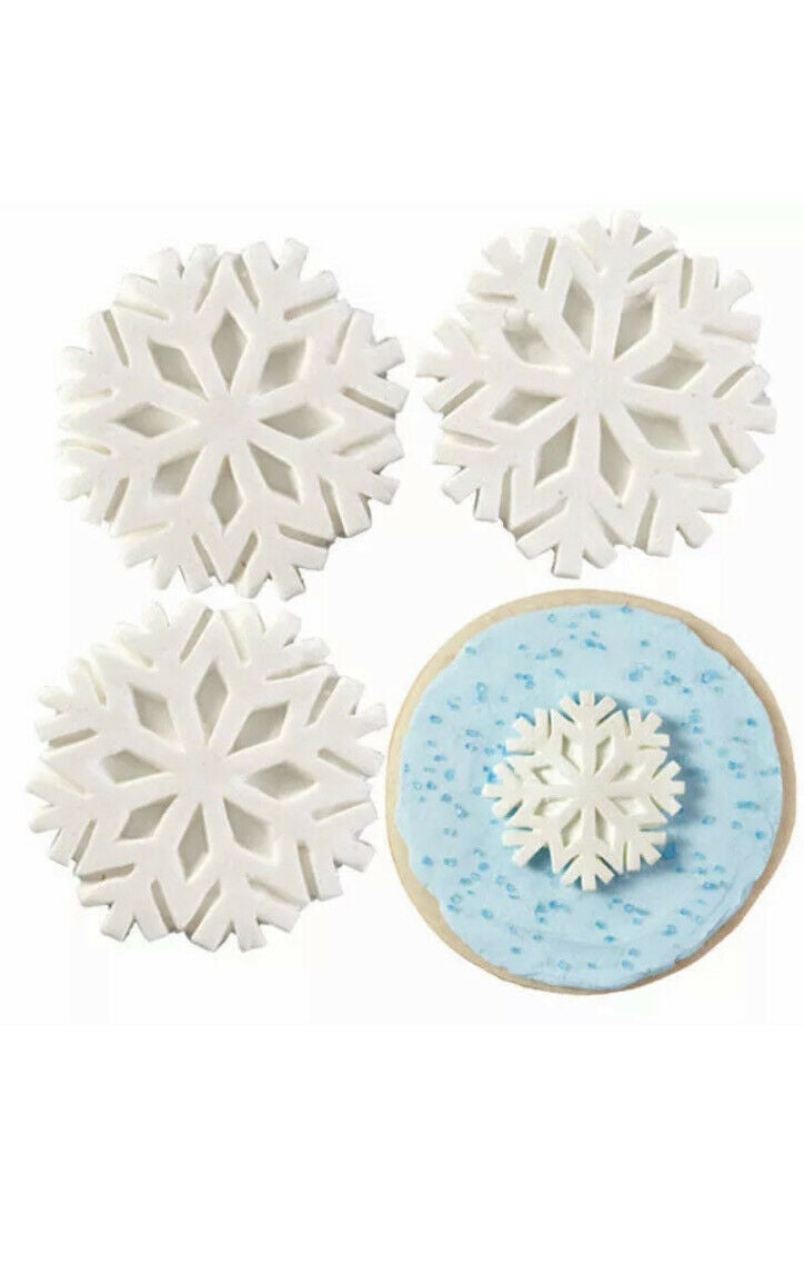 Snowflake with Sparkle Christmas Royal Icing Decorations from Wilton