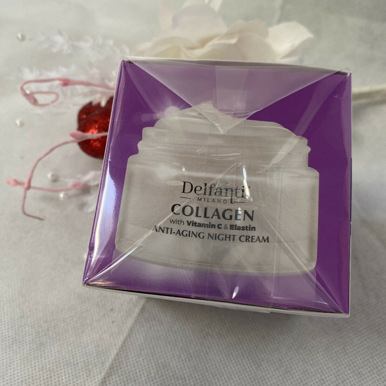 Delfanti Milano Anti-Aging Night Cream Collagen with Vitamin C & Elastin 1.7 oz
