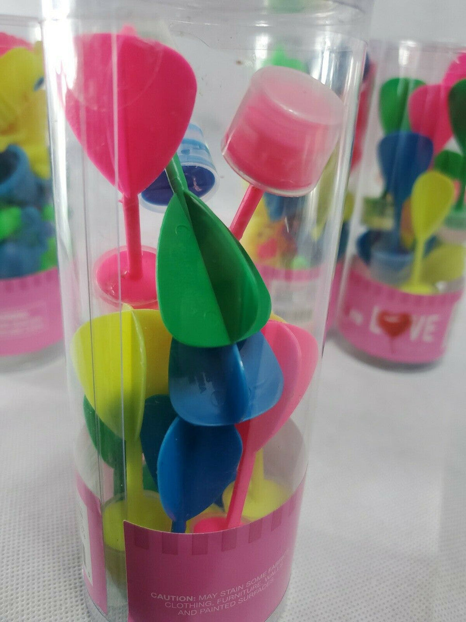 Love in the Air FINGER PUPPETS & STICKY DARTS 12ct ea Multi Colored Party