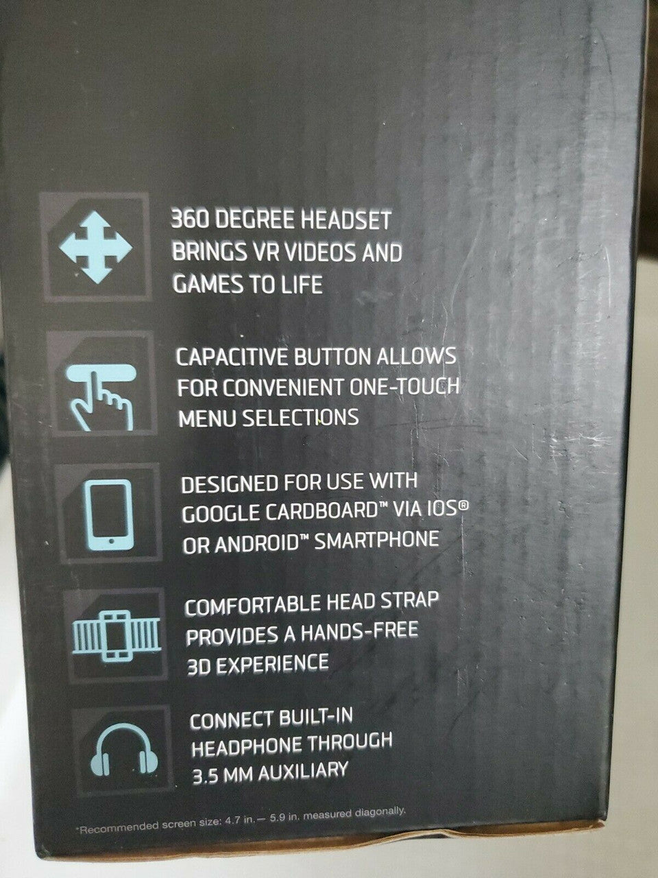 SHARPER IMAGE Smartphone 360 VIRTUAL REALITY Headset