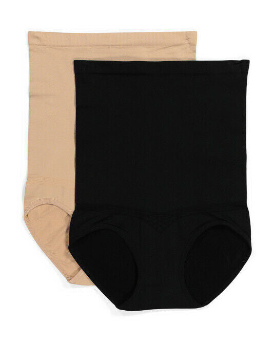 NICOLE MILLER NEW YORK 2pk Seamless Firm Control Briefs L
