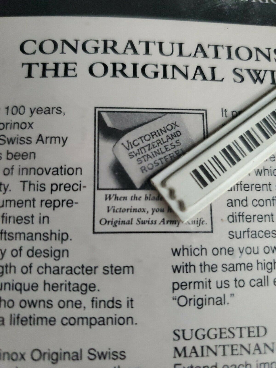 Original Victorinox "Adventurer" Swiss Army Knife Slide-Locking Model