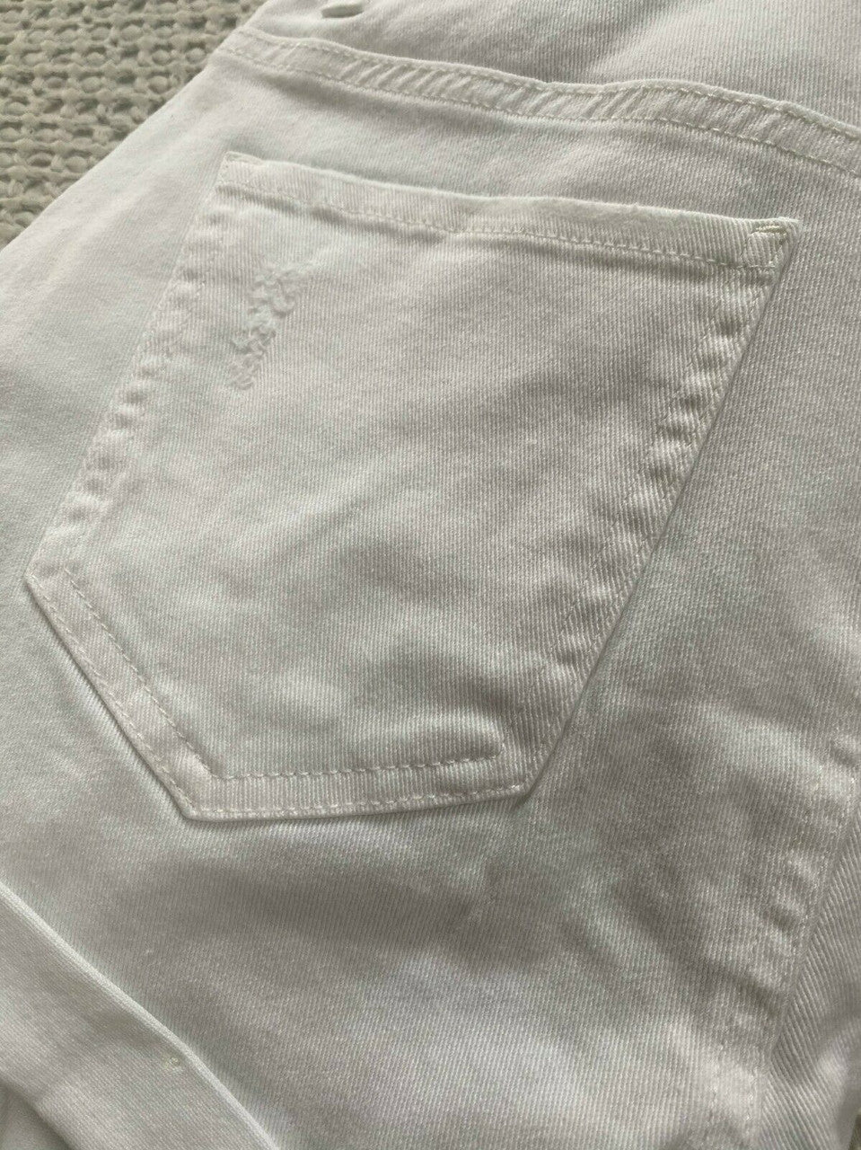 DOLLHOUSE Juniors Shortalls WHITE Distressed 9 11  jeans cotton spandex