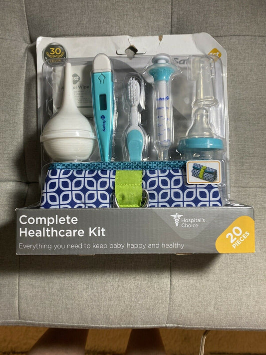 Safety 1st Complete Healthcare Kit  20 Piece Set Thermometer Wrapping Clutch