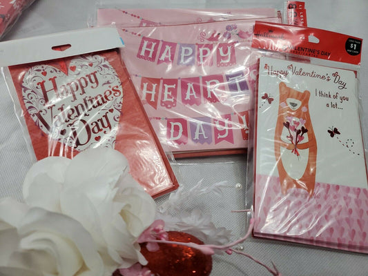 Hallmark Valentine's Day Cards Four Variety Packs (24 Cards)Lot of 4 packages