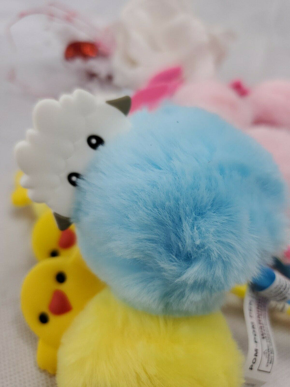 POM-POM Easter PENS Chick Rabbit Sheep Walgreens Lot of 9 pieces