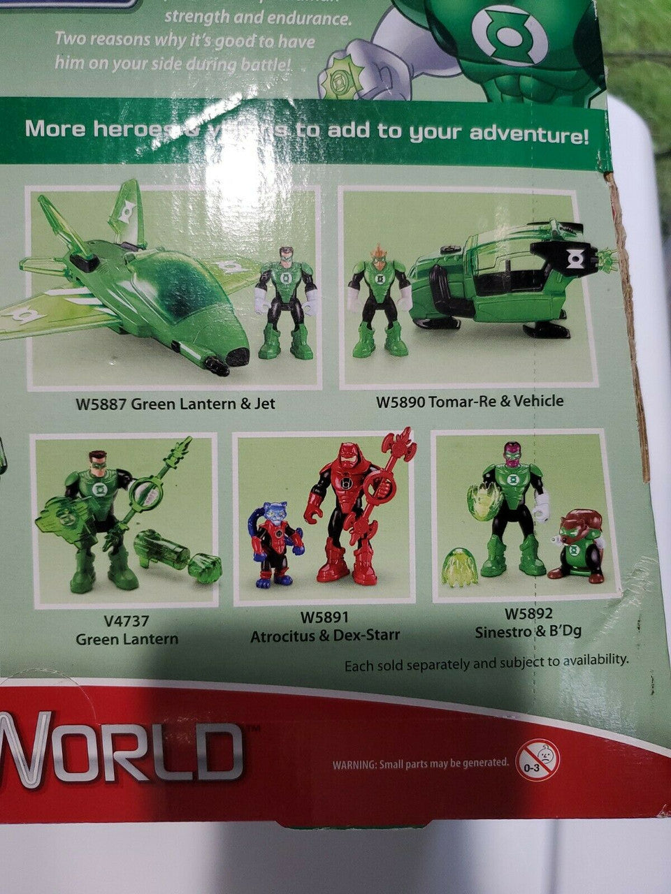 HEROWORLD DC SUPER FRIENDS KILOWOG & CYCLE SET FISHER PRICE