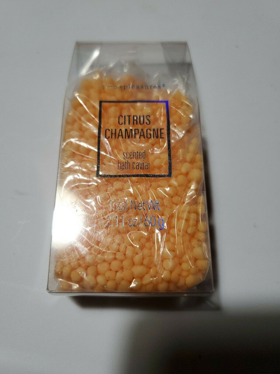 Simplepleasures CITRUS CHAMPAGNE bath crystals 2.11 oz Bath Beads Caviar
