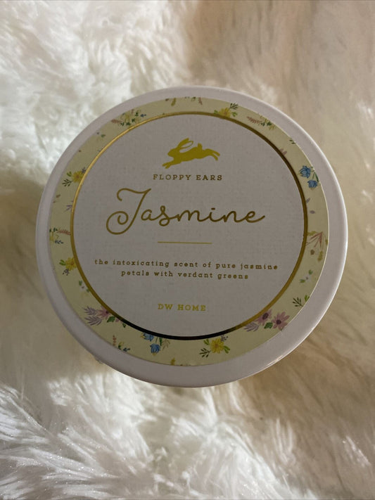 Floppy Ears 9.1 Oz Candle Easter Pure JASMINE  Petals  Richly Scented Verdant