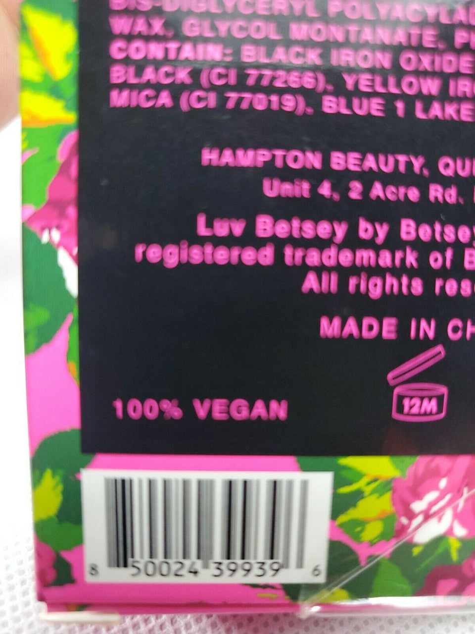 Luv Betsey by Betsey Johnson Black Mascara & Eyeliner Duo Kit 100% Vegan