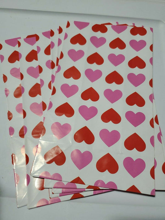 Valentines Day Gift Sacks Mini Treat Bags 6 Paper Bags