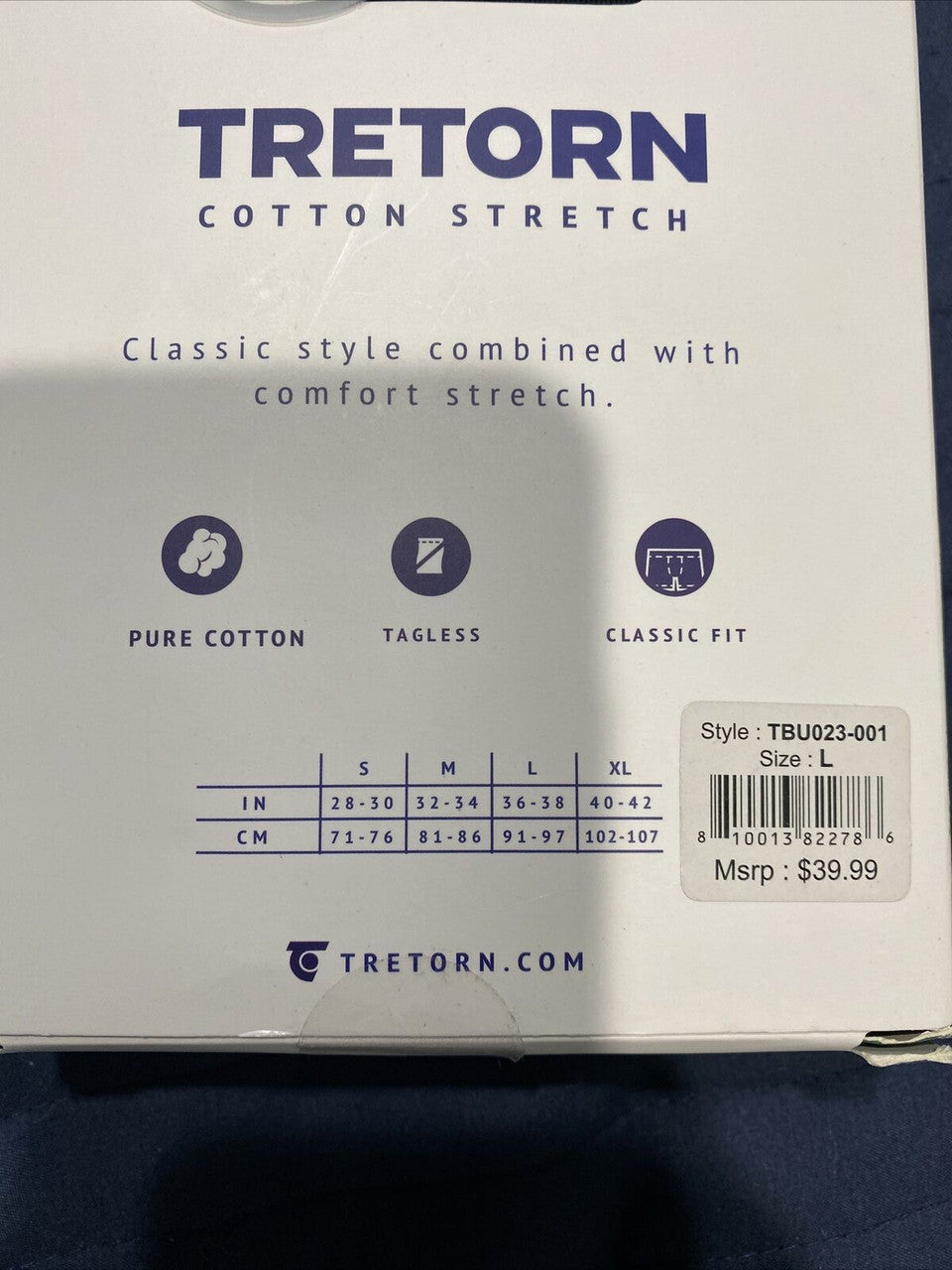 Tretorn 3 pack black boxer briefs size L
