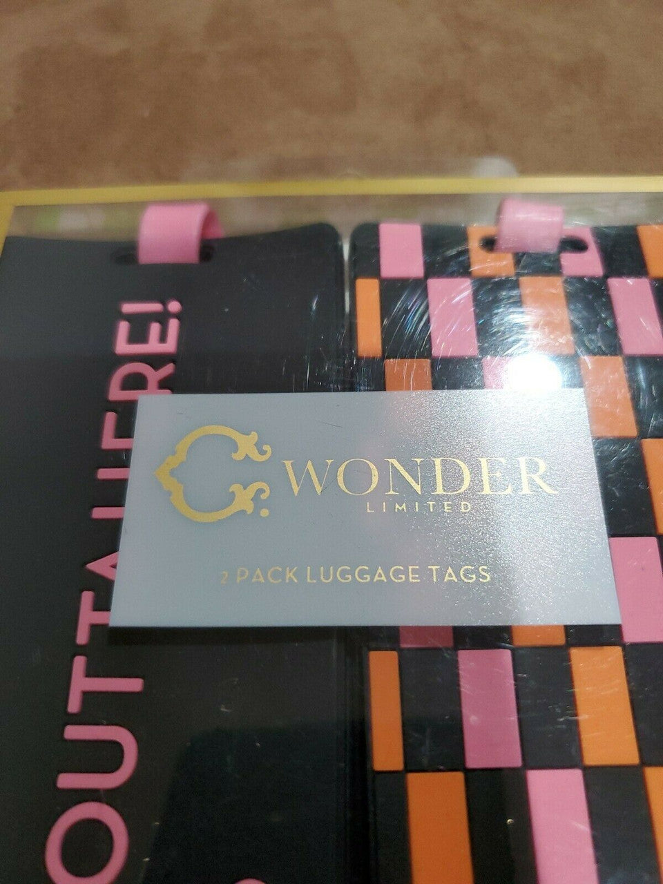 C WONDER 2 Pack of Luggage Travel Tags Pair