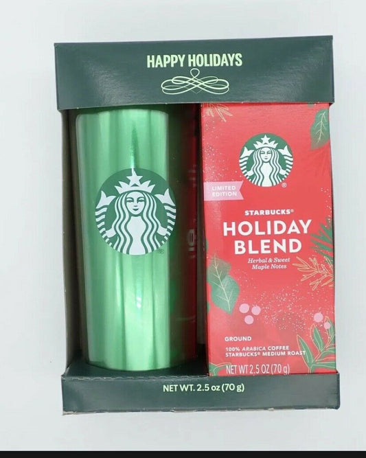 Starbucks Happy Holidays Coffee Travel Mug Gift Set