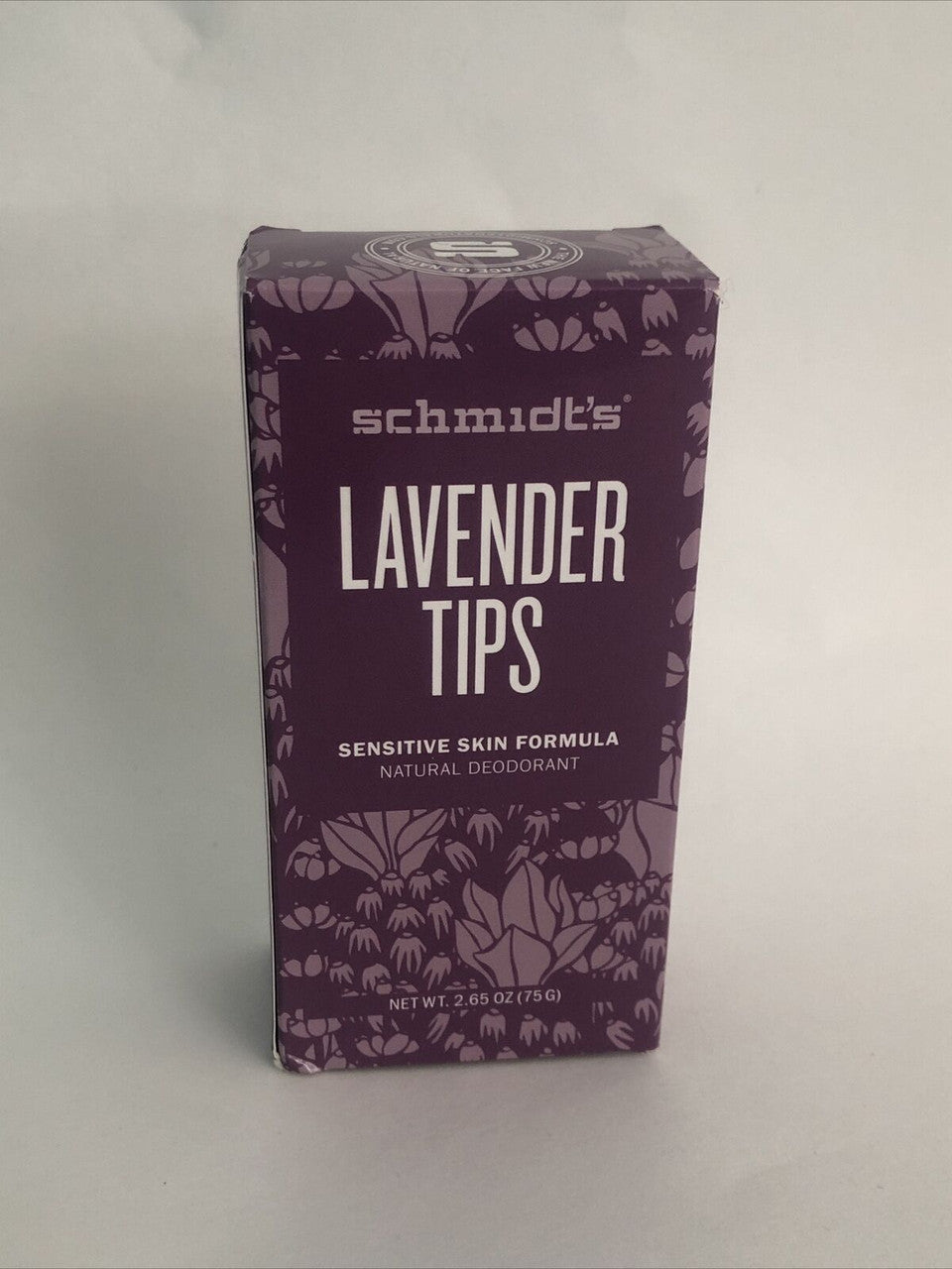 Schmidt's LAVENDER TIPS Sensitive Skin Formula Natural Deodorant  2.65 oz