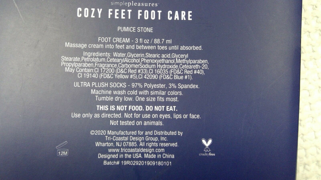 Simplepleasures Cozy feet foot care gift set