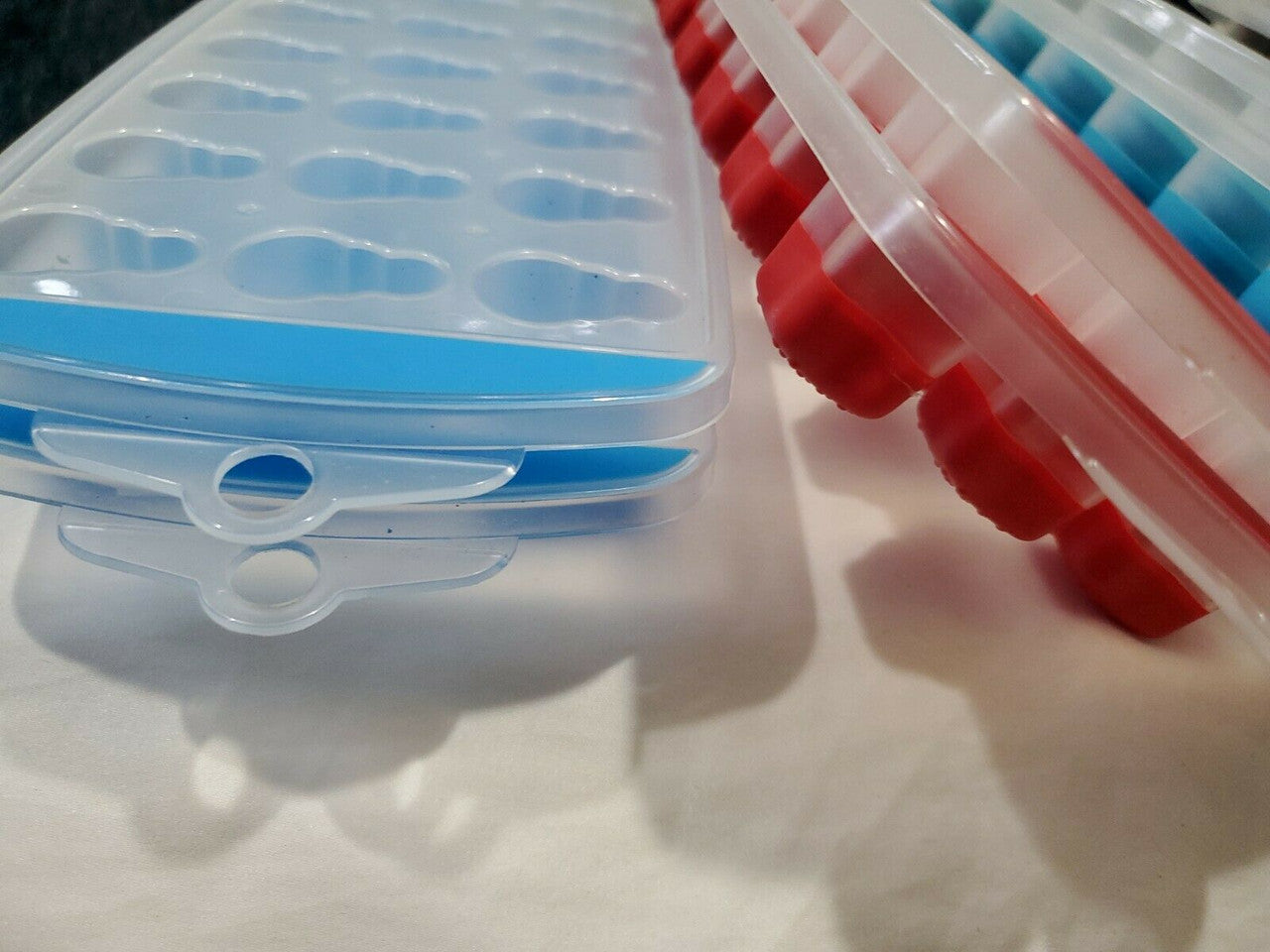 9 pack Silicone Ice Cube Trays Easy Pop Out BPA Free Easy Freeze Snowman Star