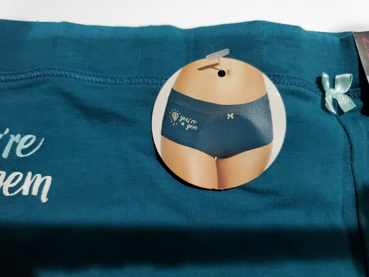 No Boundaries Panties Cheeky Boyshort Stretch YOU'RE A GEM Women XXL