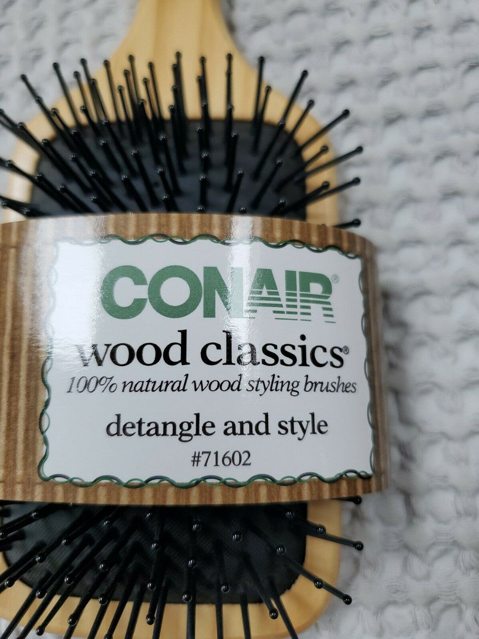 CONAIR Classic Wood Hair Brush  Detangle and Style natural wood