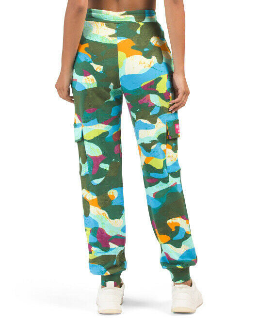 Juicy Couture Abstract Camo Printed Cargo Joggers XS