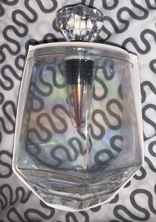 Diamond Wine Bottle Stopper Glass Clear Wine Lover's Gift Set Stemless